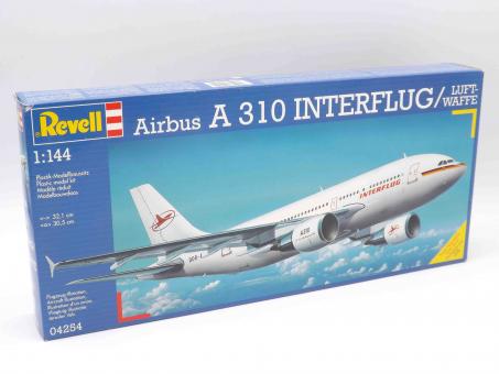 Revell 04254 Airbus A310 Interflug Modell Flugzeug Bausatz 1:144 in OVP 