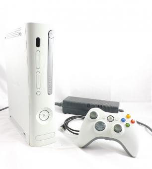 Microsoft Xbox 360 Konsole Arcade Weiß + Original Controller Weiß 